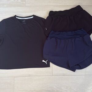 3/$10 Athletic Clothing Bundle Black and Navy